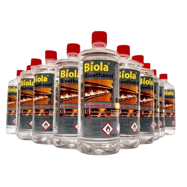 48L Biola Premium Bioethanol Fuel. Clean and Odour Free Fireplace Fuel